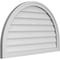 Ekena Millwork Round Top Surface Mount PVC Gable Vent w/ 2"W x 1-1/2"P Brickmould Frame, 38"W x 24"H GVPRT38X2402SN - alternate 4